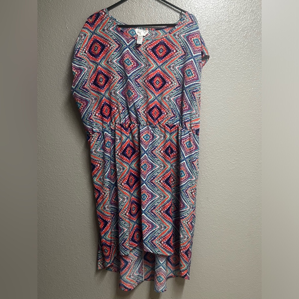 Wonen’s Midi Plus Size Dress, 3X